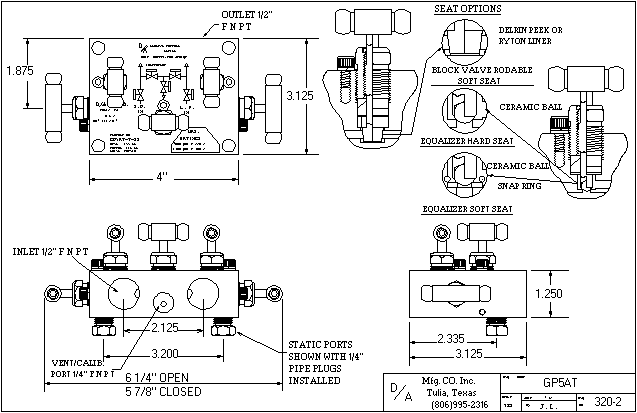 GP5AT Outline Drawing